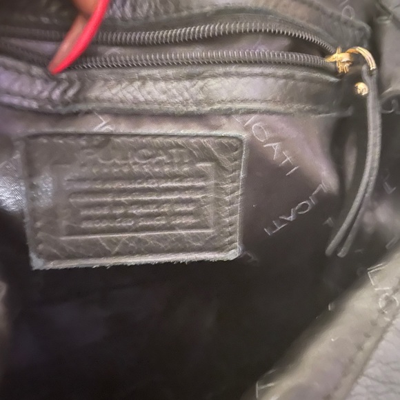 Black leather with leapord fur hobo - Picture 4 of 6